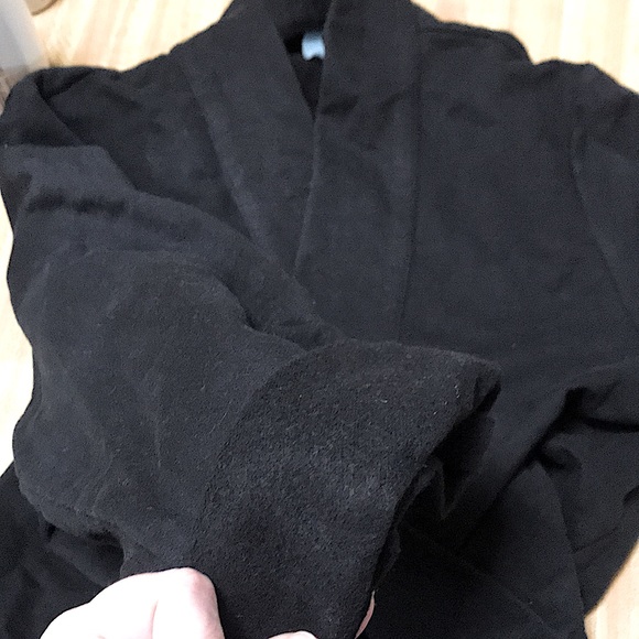 Black 3/4th Sleeve Hi-low Sweater Blazer w/Pockets - Picture 8 of 12